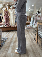 Load image into Gallery viewer, washed charcoal ribbed pants
