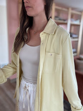 Load image into Gallery viewer, serene butter yellow soft button up