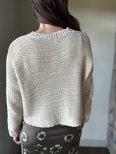 Load image into Gallery viewer, cream chunky knit sweater