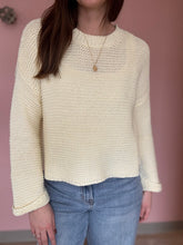 Load image into Gallery viewer, butter yellow chunky knit sweater
