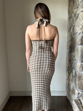 Load image into Gallery viewer, olive+cream crochet maxi dress