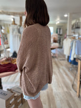 Load image into Gallery viewer, latte lightweight slouchy cardigan