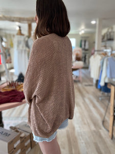 latte lightweight slouchy cardigan