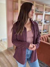 Load image into Gallery viewer, soft burgundy flannel shirt