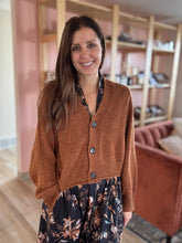 Load image into Gallery viewer, copper confetti cardigan