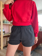 Load image into Gallery viewer, black soft vintage shorts