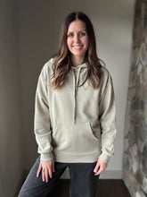 Load image into Gallery viewer, sage cotton hooded sweatshirt