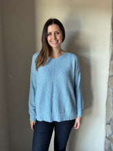 Load image into Gallery viewer, sky classic cotton v-neck textured sweater