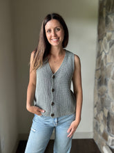 Load image into Gallery viewer, forest mineral wash button vest