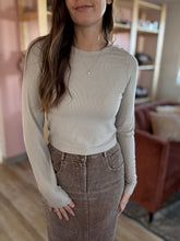 Load image into Gallery viewer, kylie stone ribbed tee