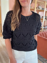 Load image into Gallery viewer, annette black open knit sweater