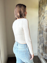 Load image into Gallery viewer, oatmeal scoop long sleeve tee