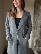 Load image into Gallery viewer, charcoal coatigan