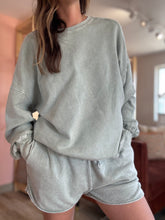Load image into Gallery viewer, sage soft vintage oversized pullover