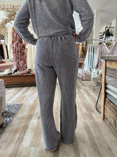 Load image into Gallery viewer, washed charcoal ribbed pants