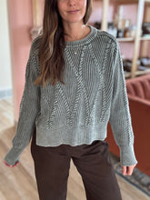 Load image into Gallery viewer, cabin in the woods chunky knit sweater