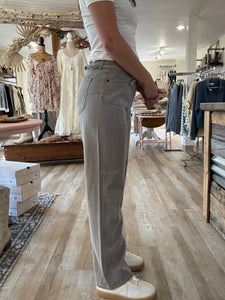 hidden grey high rise wide straight pants
