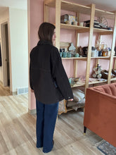 Load image into Gallery viewer, espresso evening chore oversized jacket