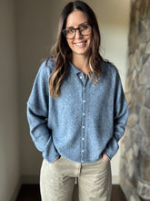 Load image into Gallery viewer, ultra soft blue button cardigan