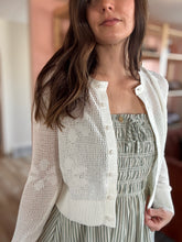 Load image into Gallery viewer, sage stripe cotton mini dress
