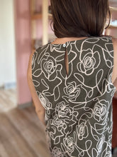 Load image into Gallery viewer, olive suede embroidered dress