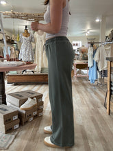 Load image into Gallery viewer, forest mineral washed cotton fleece pants
