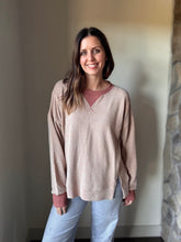 Load image into Gallery viewer, terracotta soft thermal pullover