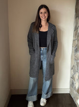 Load image into Gallery viewer, charcoal coatigan