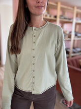 Load image into Gallery viewer, candace soft green button cardigan