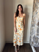 Load image into Gallery viewer, yellow floral corset top