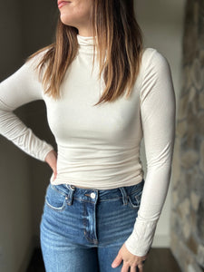 super soft ivory turtleneck