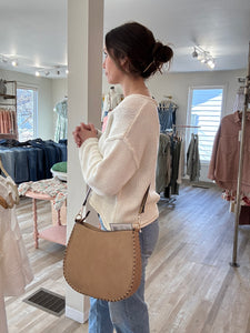 whipstitch trim saddle bag | 2 colors