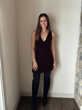 Load image into Gallery viewer, chocolate velvet reversible dress