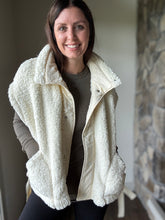 Load image into Gallery viewer, scout it out cream teddy vest