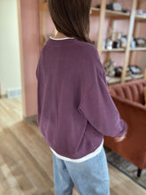 Load image into Gallery viewer, plum layered pullover