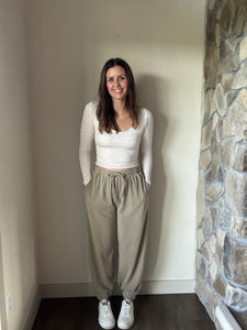 stone mineral washed jogger