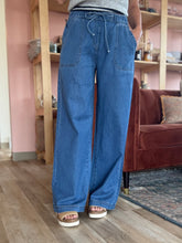 Load image into Gallery viewer, lainey drawstring wide leg denim