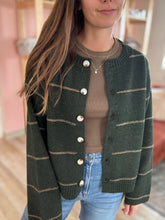 Load image into Gallery viewer, rory hunter stripe button cardigan