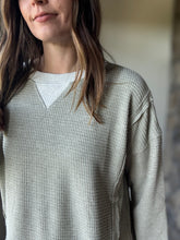 Load image into Gallery viewer, sage soft thermal pullover