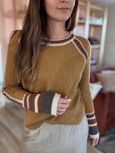 Load image into Gallery viewer, retro fall crochet raglan