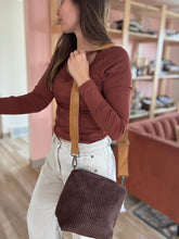 Load image into Gallery viewer, cori espresso corduroy purse