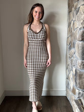 Load image into Gallery viewer, olive+cream crochet maxi dress