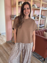 Load image into Gallery viewer, portia mocha dot harem pant