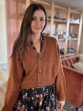 Load image into Gallery viewer, copper confetti cardigan