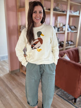Load image into Gallery viewer, cream cotton mallard sweater