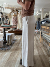 Load image into Gallery viewer, oatmeal smocked waist wide leg pants