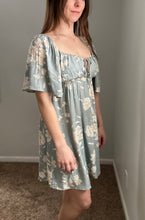 Load image into Gallery viewer, sage floral dress