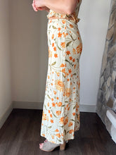 Load image into Gallery viewer, yellow floral midi skirt