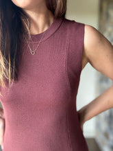 Load image into Gallery viewer, merlot fit + flare sweater knit dress