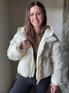 lottie convertible quilted jacket + vest